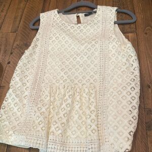 NWOT banana republic fully lined Lacey peplum top